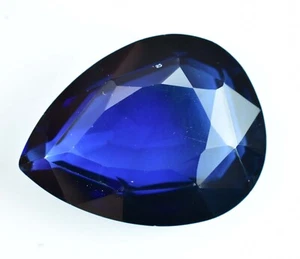 44.80 Ct Natural Kashmiri Blue Sapphire Pear STUNNING Certified Loose Gemstone - Picture 1 of 5