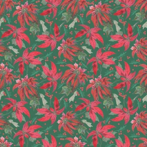 Merry Little Christmas Main grün C14840 100 % Baumwollstoff um den halben Meter - Bild 1 von 5