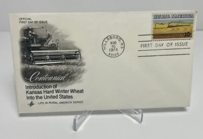 US FDC 1974 Kansas Hard Winter Wheat Rural America  - Image 1 of 2
