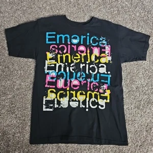 NWOT Emerica Skateboarding Black Size Medium Short Sleeve Spell-Out Shirt - Picture 1 of 8