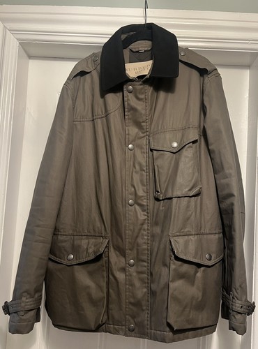 Autentica giacca Burberry Brit verde oliva XL