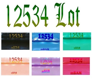 LOTTO 100 12534 COLORI APPLE MINI ZIP SACCHETTI MIX COLORI 1,25X,75" - Foto 1 di 12