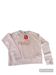 Puma Long Sleeve  Sweatshirt Pink Junior Size Small 2 - Picture 1 of 1