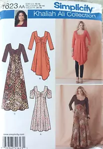 Simplicity 1623 Sewing Pattern Khaliah Ali Dress 10-12-14-16-18 - Picture 1 of 3