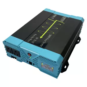 2000W Power Inverter Pure Sine Wave 12V 24V 48V DC to 110V 230V AC LCD Display - Bild 1 von 10