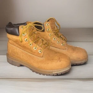 Timberland 12909m Wheat Nubuck Premium Waterproof Men's Boots Size 4 - Picture 1 of 7