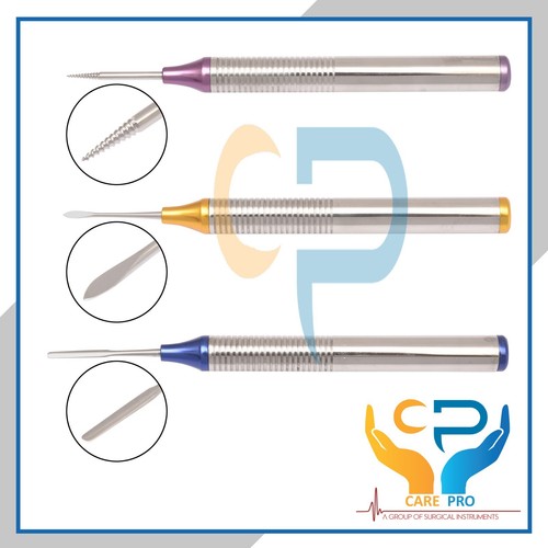 Flexi Periotome Root Extraction Screw Set Of 3 Color Dental Root ...