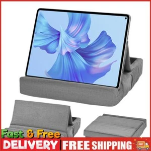 Tablet Kissen Halter mit Tasche Winkel verstellbar faltbar Tablet Halterung (grau) ~ - Bild 1 von 12
