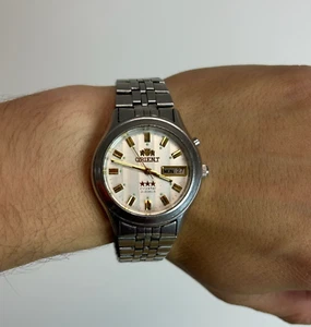 ORIENT Crystal 3 Star Watch Vintage Japanese Mechanical Automatic Wristwatch - Picture 1 of 12