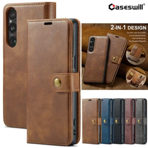 Funda tipo billetera de cuero extraíble magnético 2 en 1 para OnePlus 13 12 11 10 Pro  - Imagen 1 de 17