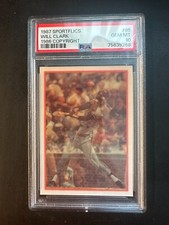 Will Clark 1987 Sportflics 1986 Copyright RC Card #95 PSA 10 GEM MT Giants HOF