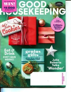Good Housekeeping Magazine December 2017 - Let's Bake Cookies - Julia Roberts - Picture 1 of 2