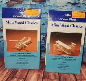 Set of 2 Vintage Creatifics Mini Wood Classics - Picture 1 of 4