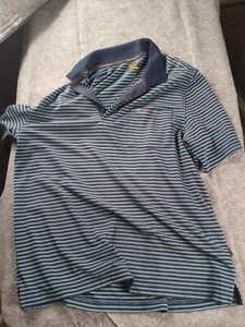 Greg Norman Hemd Golf Polo gestreift leicht Stretch Freizeit Herren M blau - Bild 1 von 6