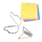 100pcs Paper Clips Set 50 Triangular 50 Love Heart Paper Clips Bookmarks Set ?