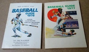 Snibbe Publications 1977 & 1978 Baseball Guides - Picture 1 of 4