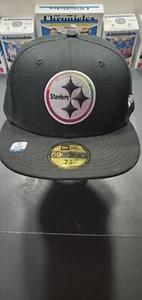 Pittsburgh Steelers NFL New Era 59fifty Crucial Catch Fitted hat 7 3/4 - Picture 1 of 5