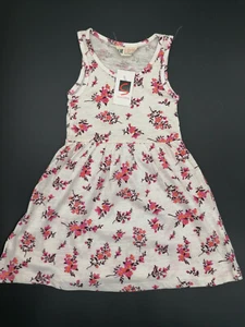 H&M Niñas Rosa Floral Vestido Sin Mangas Talla 110/116 - Imagen 1 de 3