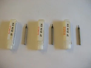 T & O 2F 0.04 Endmill (21-101-512) Qty 3 SuperCEED XFactor - Bild 1 von 6
