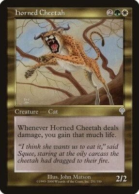 MTG Invasion --- HORNED CHEETAH --- Uncommon! NM! Magic the Gathering! - Image 1 of 3