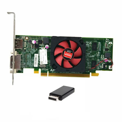AMD Radeon HD6450 1GB DVI/DP PCI-E Video Card High/Low Profile HDMI Display Port - Image 1 of 4