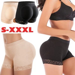 Women's Fake Ass Body Shaper Shapwear Underwear Briefs Boyshorts Padded Panties - Picture 1 of 33