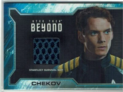 Star Trek Beyond Movie 2017 Wardrobe Relic Reward Card SR8a Anton Yelchin Chekov - Image 1 of 4