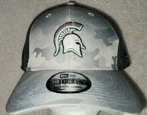 New Era NCAA Michigan State Spartans Camo Flex Fit Hat Size Medium/Large M/L - Picture 1 of 5
