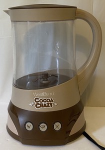 WestBend Cocoa Crazy Hot Chocolate Coffee Tea Frothy Drink Maker CL50032 WORKS!