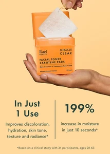 Toner Pads - Cotton Pad for Face, Korean Skin Care, Dual Textured, Exfoliatin... - Picture 1 of 12