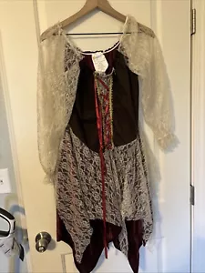 Medieval Renaissance Dress Women's Vintage Halloween Gothic Costume Party Dress - Picture 1 of 3