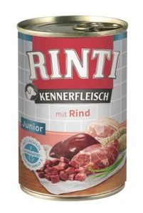 Rinti Kennerfleisch pur Junior Rind 12x400g Nassfutter Feuchtnahrung Hundefutter - Bild 1 von 1