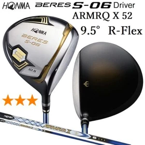 HONMA BERES S-06 3Star Driver 1W 9.5deg R-Flex ARMRQ X 52 3S Graphite With H/C - Picture 1 of 9