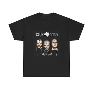 Maglietta CLUB DOGO album Vile Denaro T-Shirt CLUB DOGO nera s-xxl rap tour cd - Foto 1 di 3