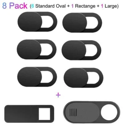 8PCS WebCam Cover Slide Camera Privacy Security Protect Sticker For Phone Laptop - Image 1 of 4