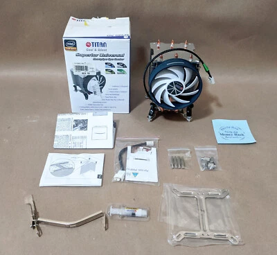 NEW Titan 95mm 4pin PWM TTC-NK35TZ/RPW/V5 CPU Cooler for LGA 2011/1156/775/1366 - Image 1 of 4