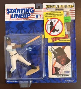 1993 KENNER STARTING LINEUP MLB FRANK THOMAS WHITE SOXS/HOF SPECIAL SERIES CARD