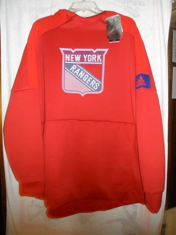 Adidas New York Rangers NHL Game Mode Pullover Hoodie Men's Size XL, NWT'S Cover