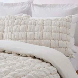 Marshmallow Quilt Cover Set - queen Bed, White - Picture 1 of 5