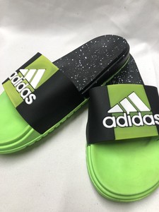 green adidas flip flops