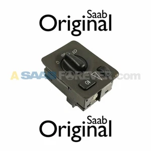 NEW SAAB 9-5 Headlight Fog Light Dimmer Lamp Switch Button OEM GREY 4616124 - Foto 1 di 2