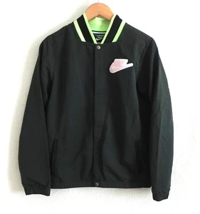 Nike Boy's Bomber Jacket Mesh Full Lined Snap Closure Pockets Long Sleeve XL - Picture 1 of 9