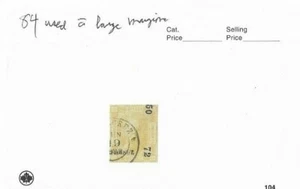 MEXICO HIDALGO SIDEVIEW 1872 SCOTT 84 VF USED,WMK 150 WITH LARGE MARGINS. - Picture 1 of 2