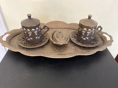 Juego de café espresso turco hecho a mano en Turquía por Acar Türkiye Foto 1 de 4