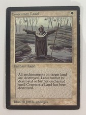 Consecrate Land Pl [Beta] Mtg Magic The Gathering