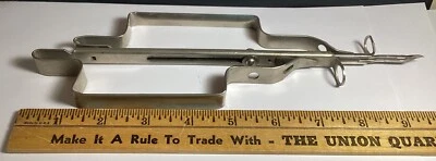 VINTAGE ALL METAL RUG HOOKING PUNCH TOOL  - Image 1 of 4