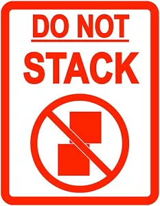 DO NOT STACK Stickers - Large 80 x 103mm - Fragile - Parcel Labels - Picture 1 of 15