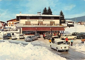 B4727) ASIAGO GALLIO TAVERNA MACUCCHI BAR RESTAURANT SNOW TRAVELED VICENZA - Picture 1 of 2
