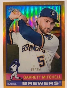 2025 Topps Heritage #479 Garrett Mitchell Chrome 18/25 Brewers  - Bild 1 von 3