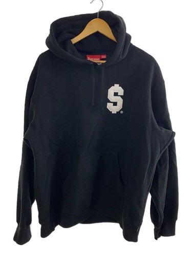 Felpa con cappuccio Supreme L cotone nero $ usata